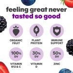 Noka Superfood Fruit Smoothie Pouches, Super Berry with Immune Support, Healthy Snacks with Flax Seed, Elderberry and Plant Protein, Vegan and Gluten Free, Organic Squeeze Pouch, 4.22 oz, 6 Count - Image 3